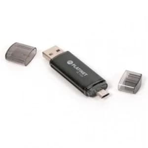 MEMORIE USB STICK 2.0 16GB + USB TIP-C PLATINET (Din care timbru verde 0,1 RON) 1